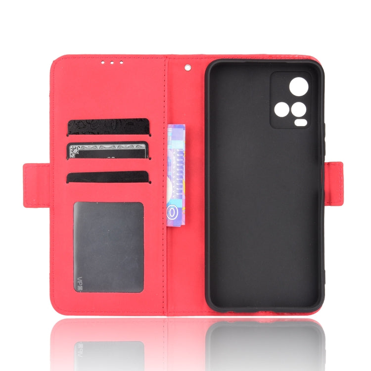 For vivo Y33S / Y21 / Y21S Skin Feel Calf Pattern Horizontal Flip Leather Case with Holder & Card Slots & Photo Frame