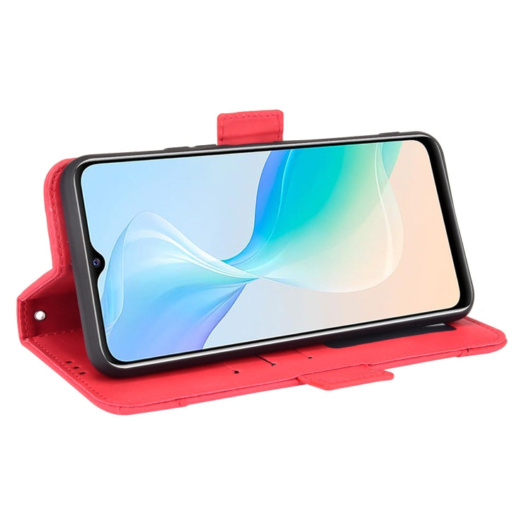 For vivo Y33S / Y21 / Y21S Skin Feel Calf Pattern Horizontal Flip Leather Case with Holder & Card Slots & Photo Frame