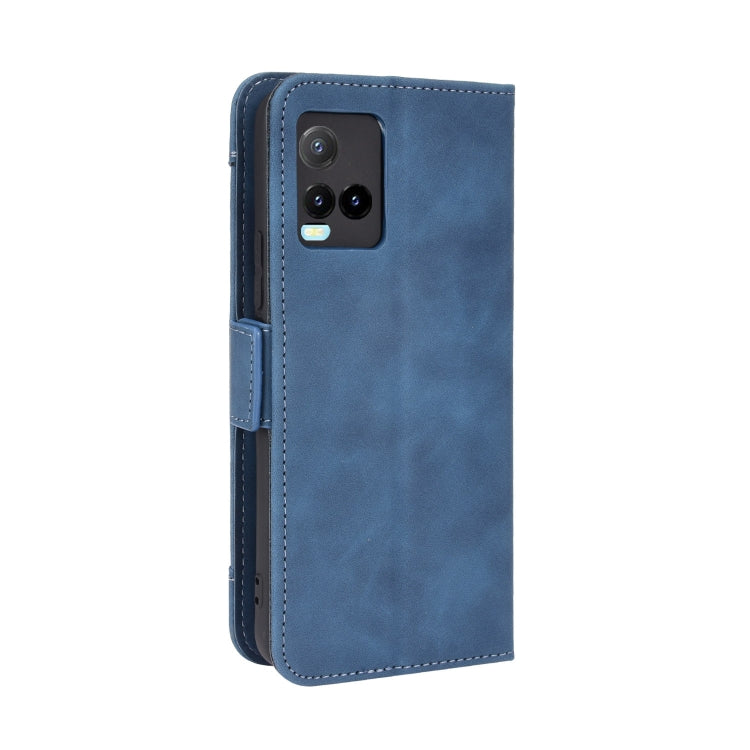For vivo Y33S / Y21 / Y21S Skin Feel Calf Pattern Horizontal Flip Leather Case with Holder & Card Slots & Photo Frame