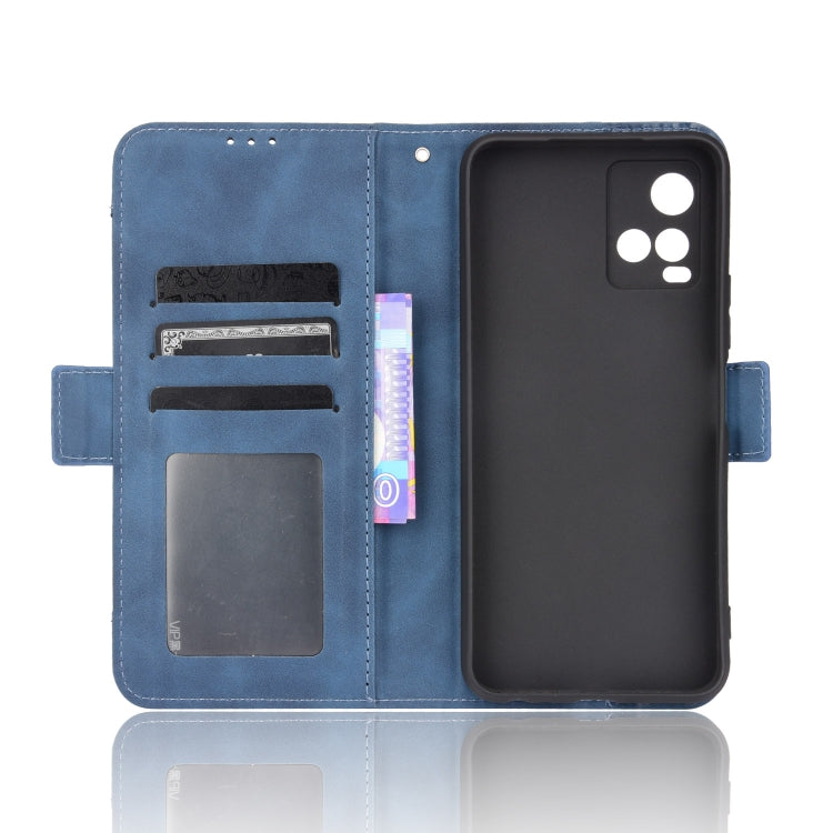For vivo Y33S / Y21 / Y21S Skin Feel Calf Pattern Horizontal Flip Leather Case with Holder & Card Slots & Photo Frame