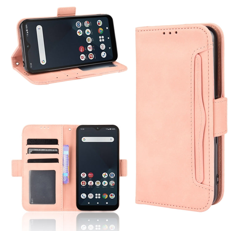 For Fujitsu Arrows We Skin Feel Calf Pattern Horizontal Flip Leather Case with Holder & Card Slots & Photo Frame