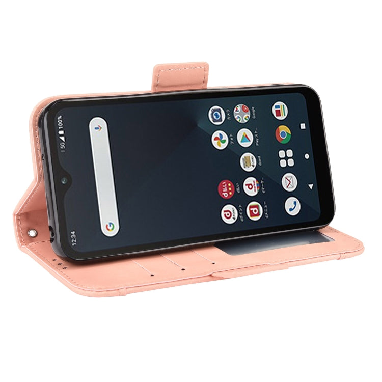 For Fujitsu Arrows We Skin Feel Calf Pattern Horizontal Flip Leather Case with Holder & Card Slots & Photo Frame