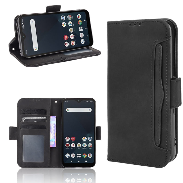 For Fujitsu Arrows We Skin Feel Calf Pattern Horizontal Flip Leather Case with Holder & Card Slots & Photo Frame
