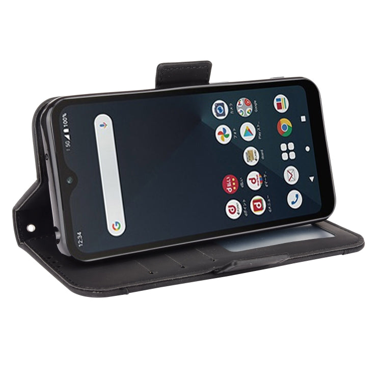 For Fujitsu Arrows We Skin Feel Calf Pattern Horizontal Flip Leather Case with Holder & Card Slots & Photo Frame