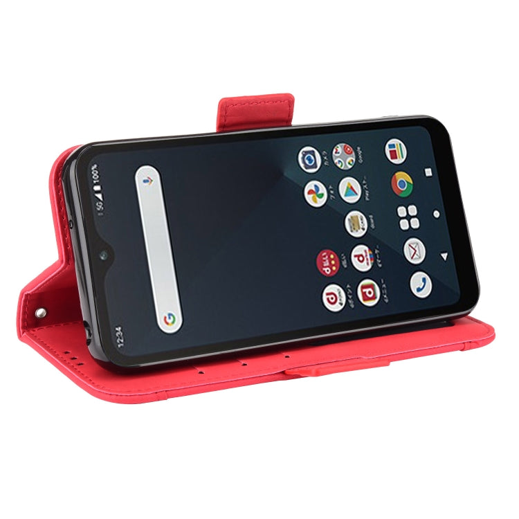 For Fujitsu Arrows We Skin Feel Calf Pattern Horizontal Flip Leather Case with Holder & Card Slots & Photo Frame