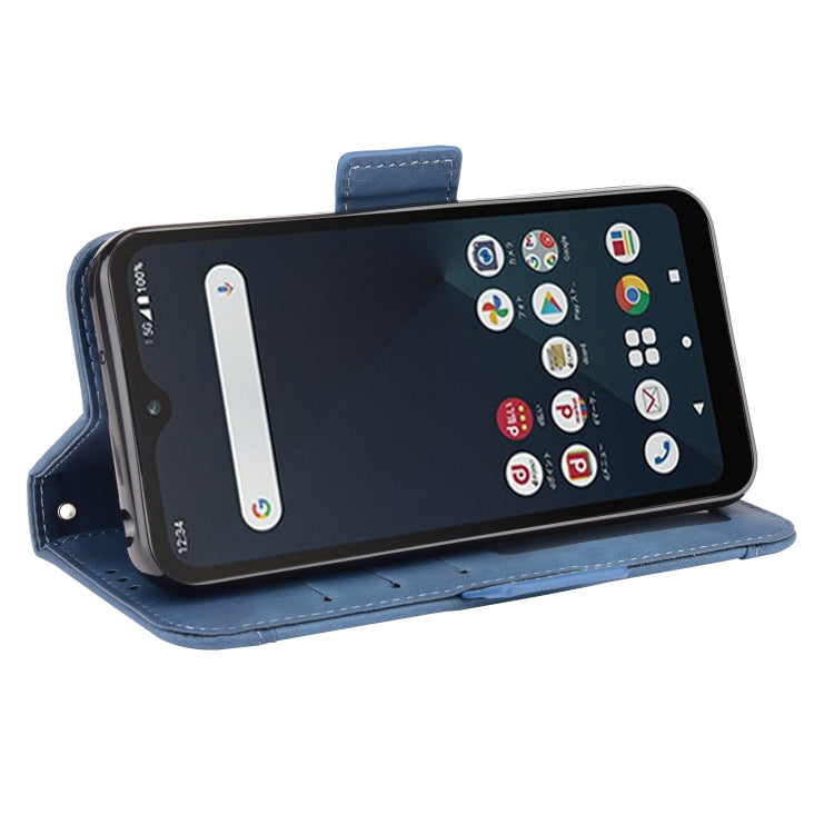 For Fujitsu Arrows We Skin Feel Calf Pattern Horizontal Flip Leather Case with Holder & Card Slots & Photo Frame
