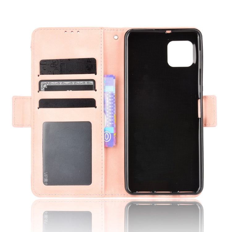 For Sharp Aquos Sense6 Skin Feel Calf Pattern Horizontal Flip Leather Case with Holder & Card Slots & Photo Frame