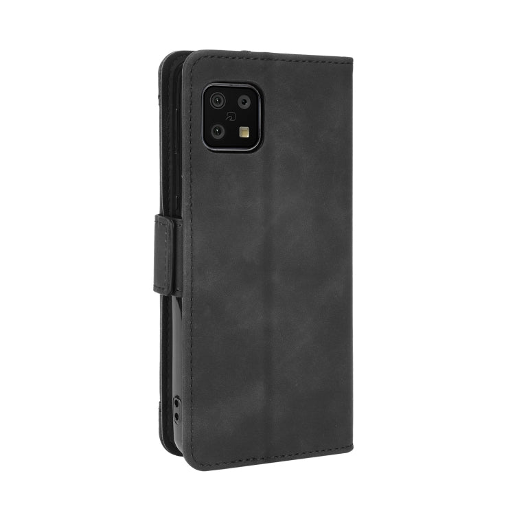 For Sharp Aquos Sense6 Skin Feel Calf Pattern Horizontal Flip Leather Case with Holder & Card Slots & Photo Frame