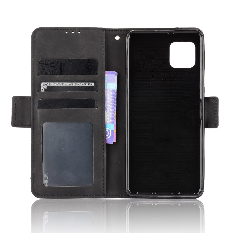For Sharp Aquos Sense6 Skin Feel Calf Pattern Horizontal Flip Leather Case with Holder & Card Slots & Photo Frame