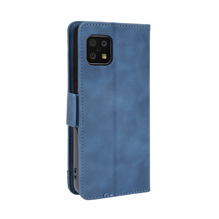For Sharp Aquos Sense6 Skin Feel Calf Pattern Horizontal Flip Leather Case with Holder & Card Slots & Photo Frame