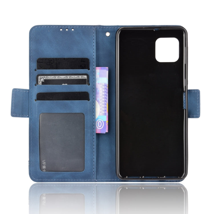 For Sharp Aquos Sense6 Skin Feel Calf Pattern Horizontal Flip Leather Case with Holder & Card Slots & Photo Frame