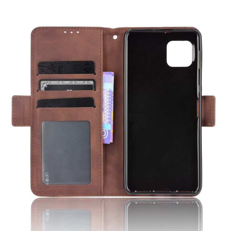 For Sharp Aquos Sense6 Skin Feel Calf Pattern Horizontal Flip Leather Case with Holder & Card Slots & Photo Frame
