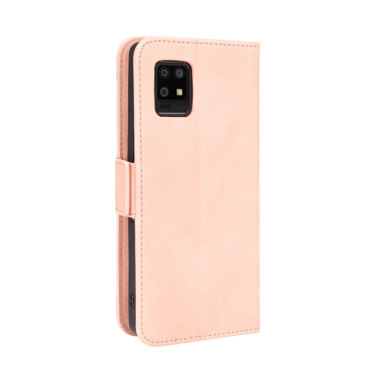 For Sharp Aquos Zero6 Skin Feel Calf Pattern Horizontal Flip Leather Case with Holder & Card Slots & Photo Frame