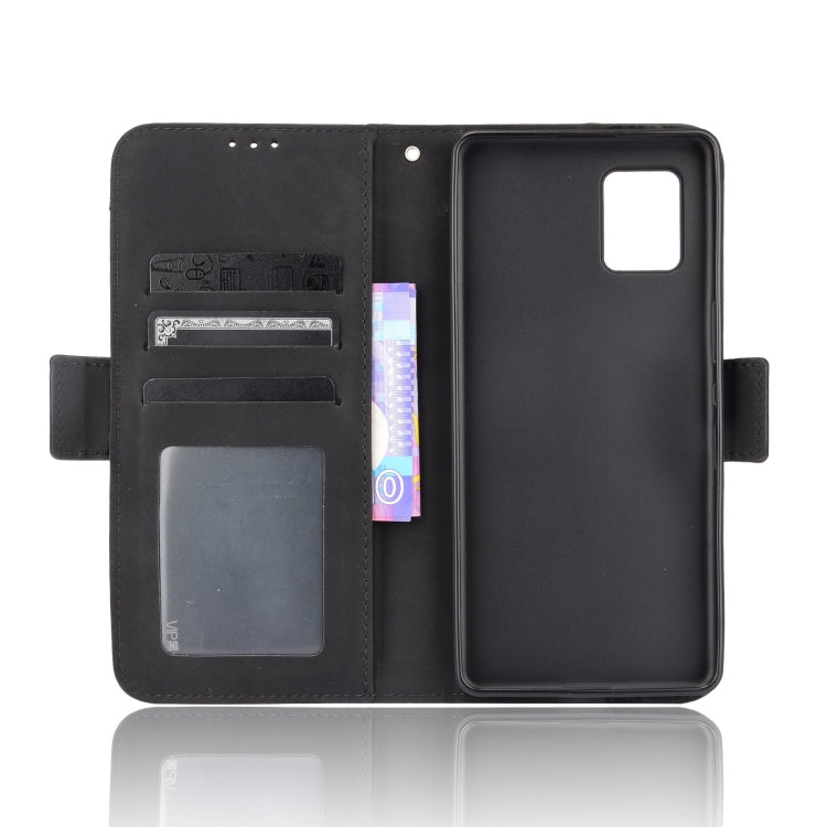 For Sharp Aquos Zero6 Skin Feel Calf Pattern Horizontal Flip Leather Case with Holder & Card Slots & Photo Frame