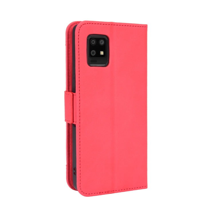 For Sharp Aquos Zero6 Skin Feel Calf Pattern Horizontal Flip Leather Case with Holder & Card Slots & Photo Frame