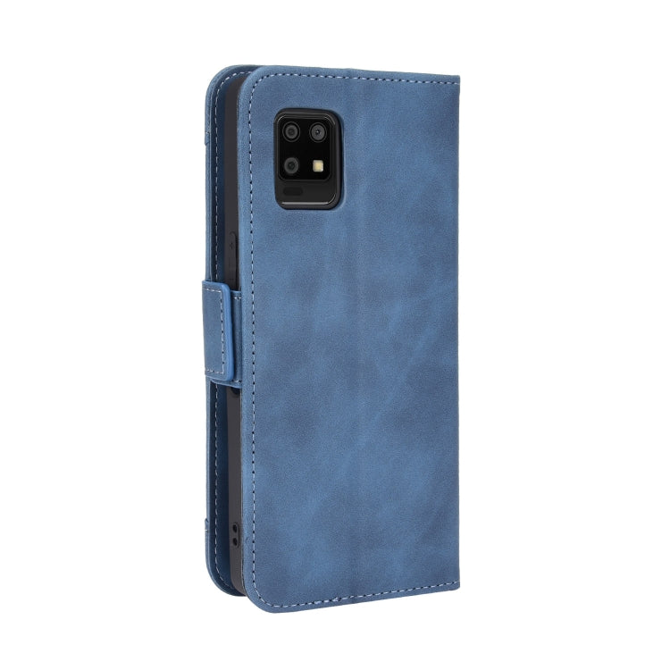 For Sharp Aquos Zero6 Skin Feel Calf Pattern Horizontal Flip Leather Case with Holder & Card Slots & Photo Frame