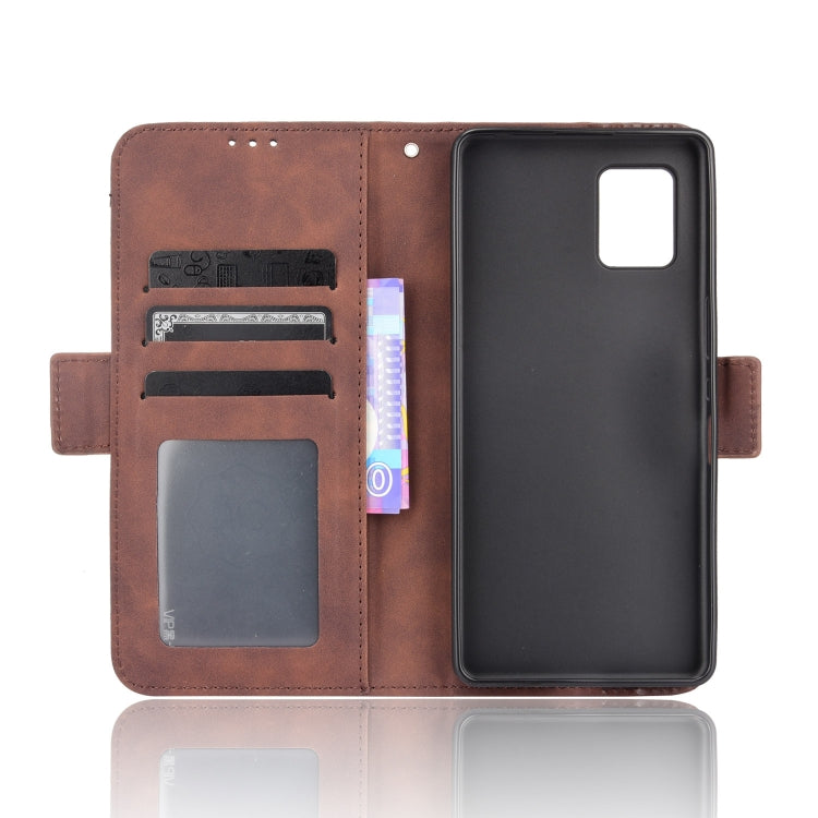 For Sharp Aquos Zero6 Skin Feel Calf Pattern Horizontal Flip Leather Case with Holder & Card Slots & Photo Frame