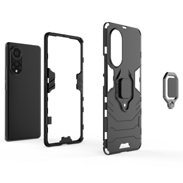 For Huawei nova 9 Shockproof PC + TPU Protective Case with Magnetic Ring Holder