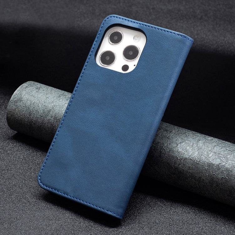 For iPhone 13 Pro Magnetic RFID Blocking Anti-Theft Leather Case with Holder & Card Slots & Wallet