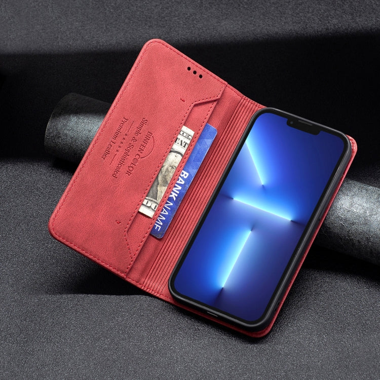 For iPhone 13 Pro Max Magnetic RFID Blocking Anti-Theft Leather Case with Holder & Card Slots & Wallet