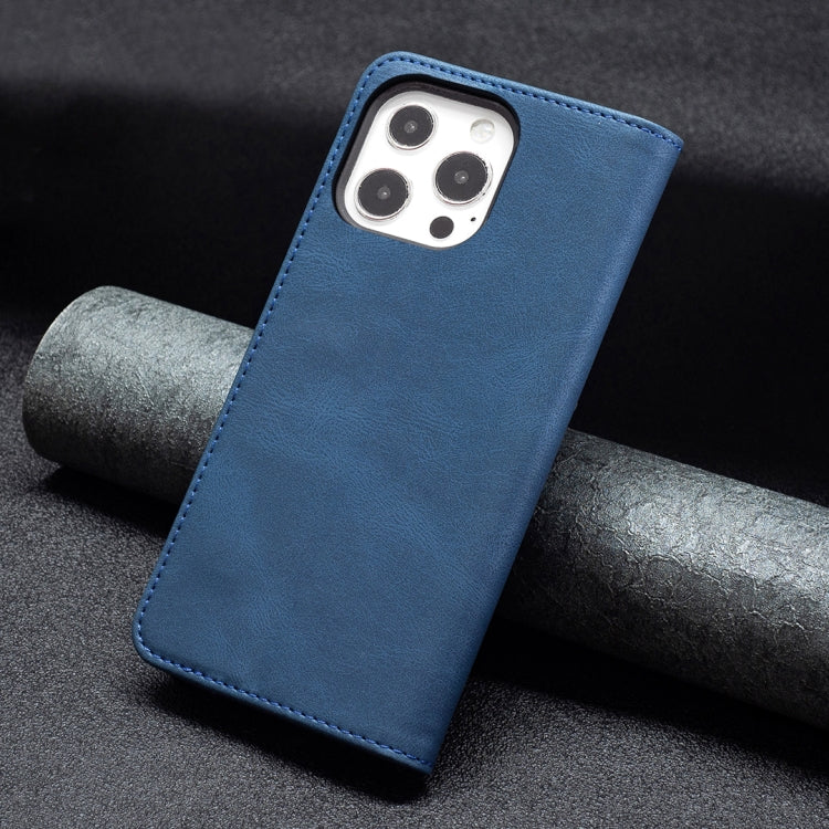 For iPhone 13 Pro Max Magnetic RFID Blocking Anti-Theft Leather Case with Holder & Card Slots & Wallet