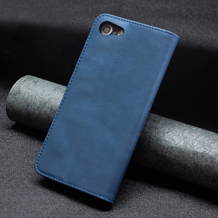 For iPhone SE 2022 / SE 2020 / 8 / 7 Magnetic RFID Blocking Anti-Theft Leather Case with Holder & Card Slots & Wallet
