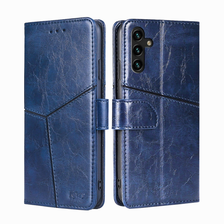 For Samsung Galaxy A13 5G Geometric Stitching Horizontal Flip Leather Case with Holder & Card Slots & Wallet