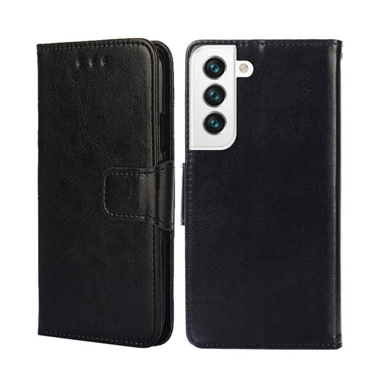 For Samsung Galaxy S22 5G Crystal Texture Horizontal Flip Leather Case with Holder & Card Slots & Wallet