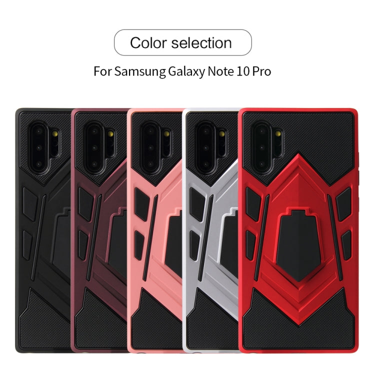 For Galaxy Note 10+ Shockproof PC + TPU Protective Case with Holder