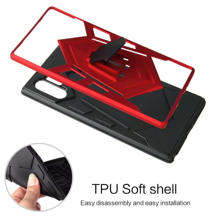 For Galaxy Note 10+ Shockproof PC + TPU Protective Case with Holder