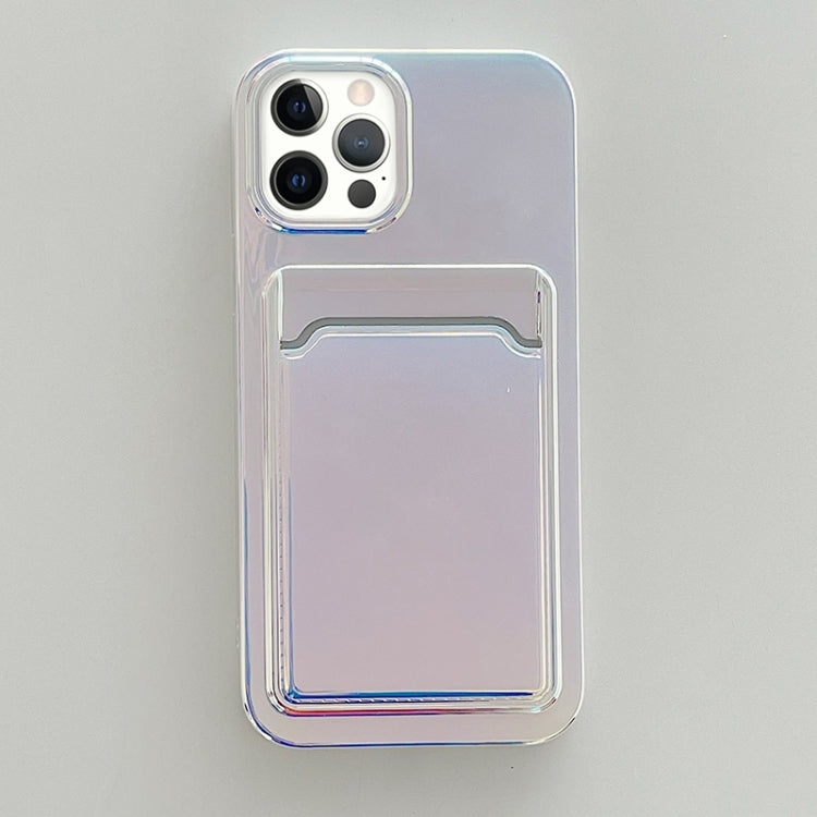 For iPhone 13 Pro Max Colorful TPU Protective Case with Card Slot