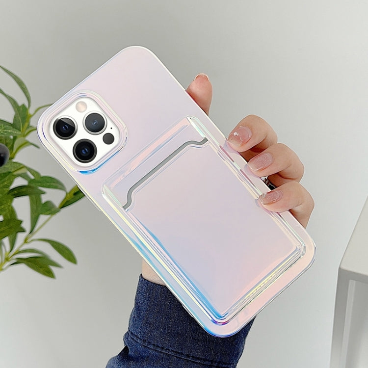 For iPhone 13 Pro Max Colorful TPU Protective Case with Card Slot