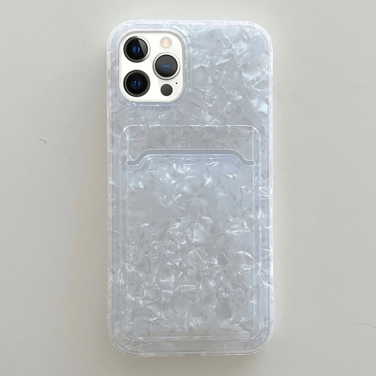 For iPhone 13 Shell Texture TPU Protective Case with Card Slot