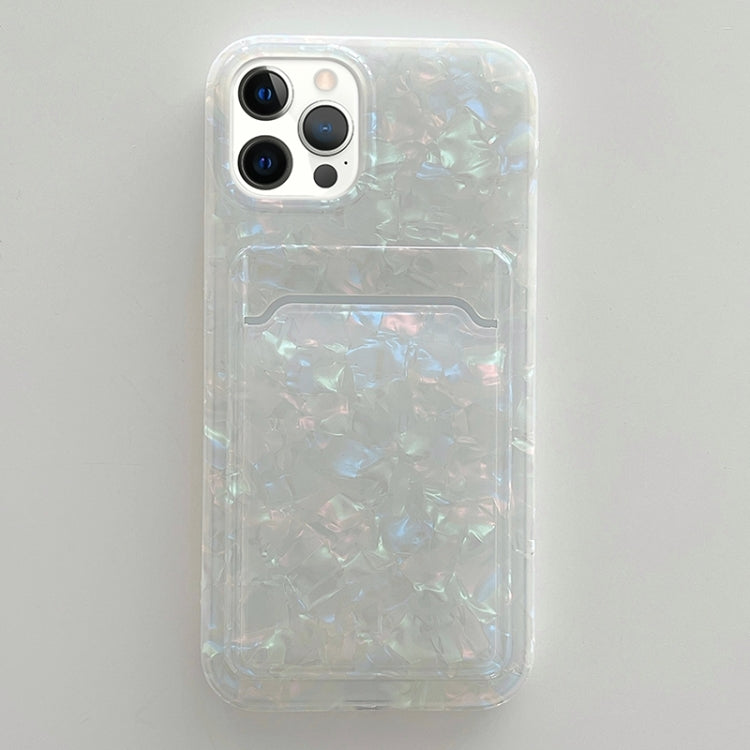 For iPhone 13 Shell Texture TPU Protective Case with Card Slot