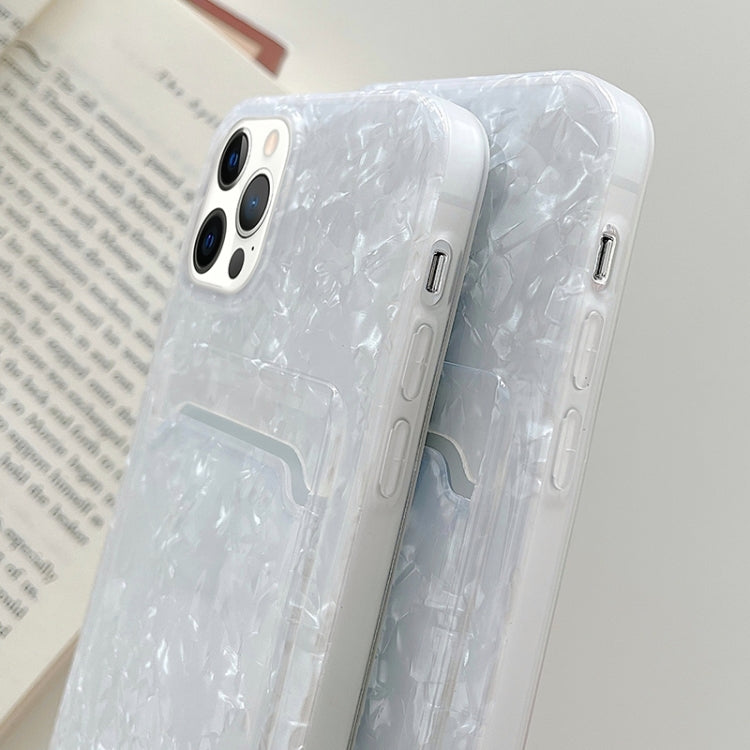 For iPhone 13 Pro Max Shell Texture TPU Protective Case with Card Slot