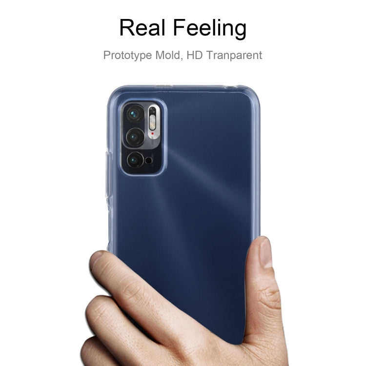 For Xiaomi Redmi Note 10 5G 0.75mm Ultra-thin Transparent TPU Soft Protective Case