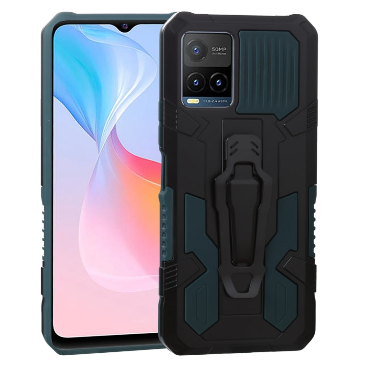 For vivo Y21s Armor Warrior Shockproof PC + TPU Protective Case