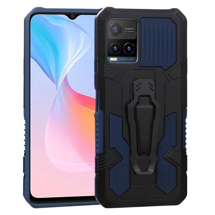 For vivo Y21s Armor Warrior Shockproof PC + TPU Protective Case