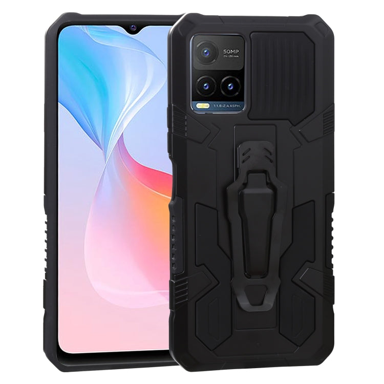 For vivo Y21s Armor Warrior Shockproof PC + TPU Protective Case