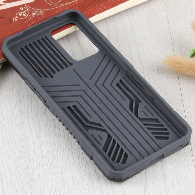 For OPPO Reno6 Armor Warrior Shockproof PC + TPU Protective Case