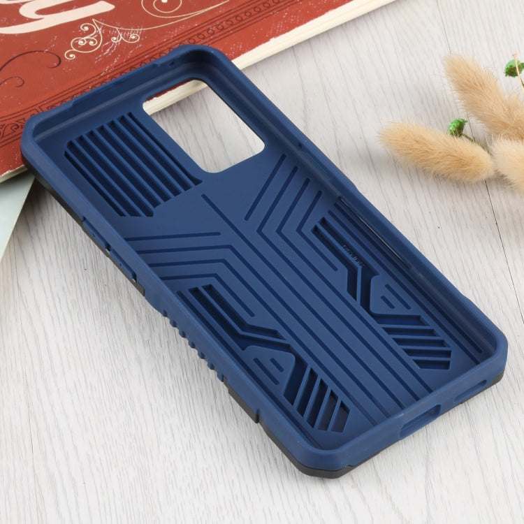 For OPPO Reno6 Armor Warrior Shockproof PC + TPU Protective Case