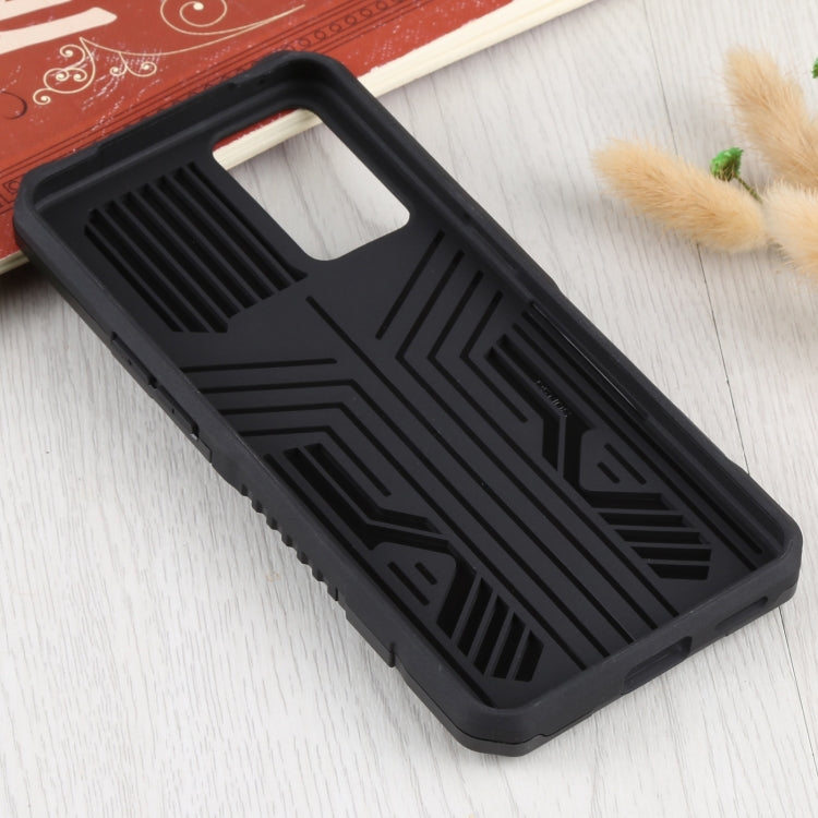 For OPPO Reno6 Armor Warrior Shockproof PC + TPU Protective Case