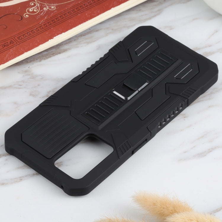 For OPPO Reno6 Vanguard Warrior All Inclusive Double-color Shockproof TPU + PC Protective Case with Holder