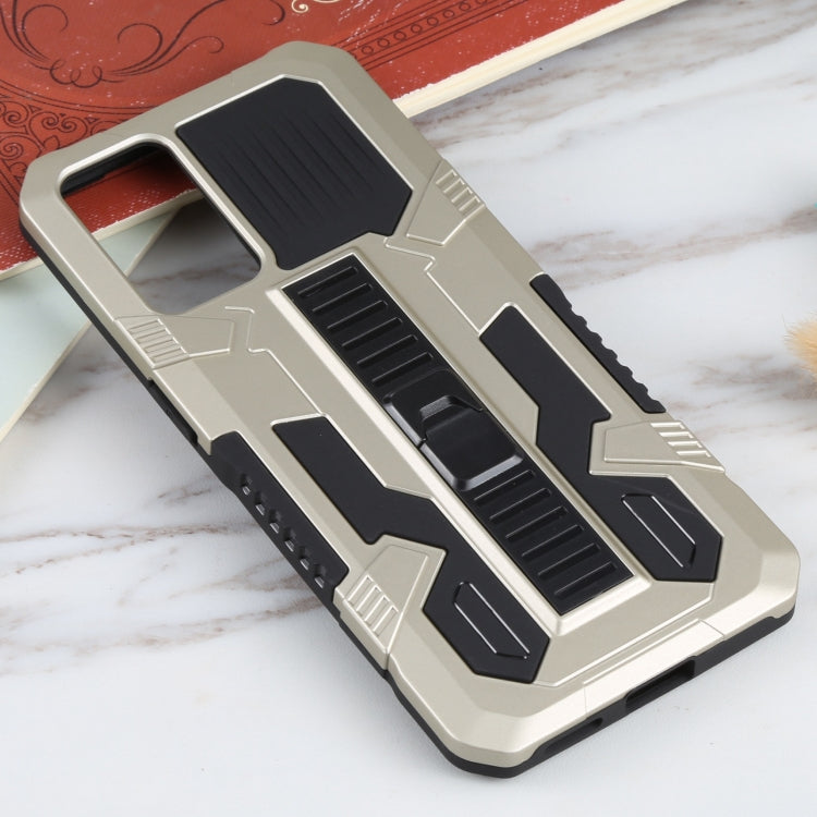 For OPPO Reno6 Vanguard Warrior All Inclusive Double-color Shockproof TPU + PC Protective Case with Holder