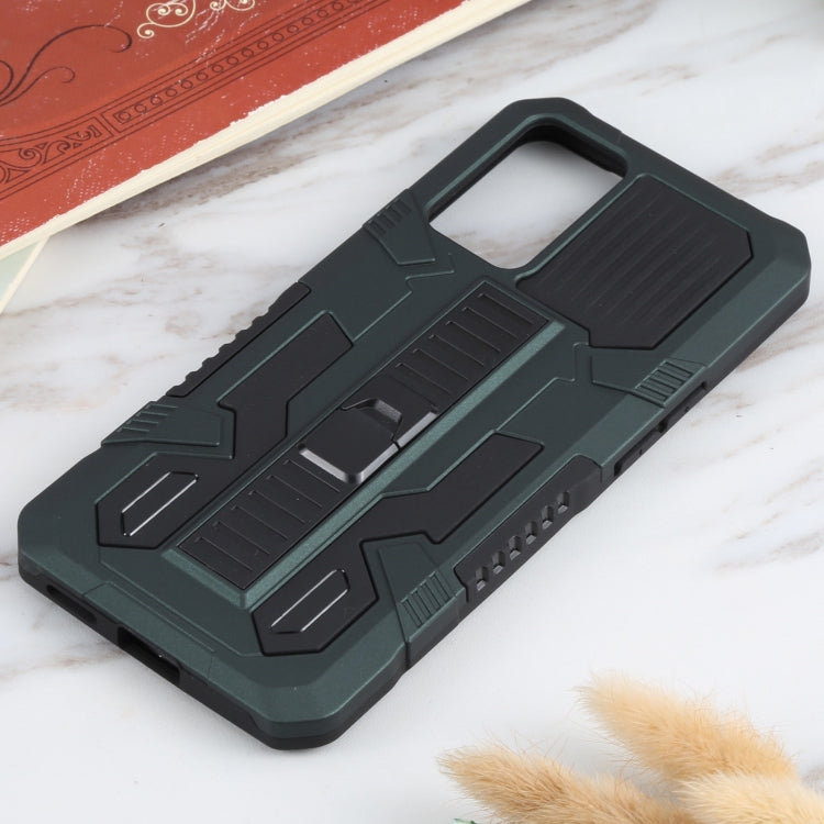 For OPPO Reno6 Vanguard Warrior All Inclusive Double-color Shockproof TPU + PC Protective Case with Holder