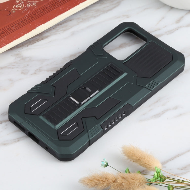For Xiaomi Redmi 10 Vanguard Warrior All Inclusive Double-color Shockproof TPU + PC Protective Case with Holder