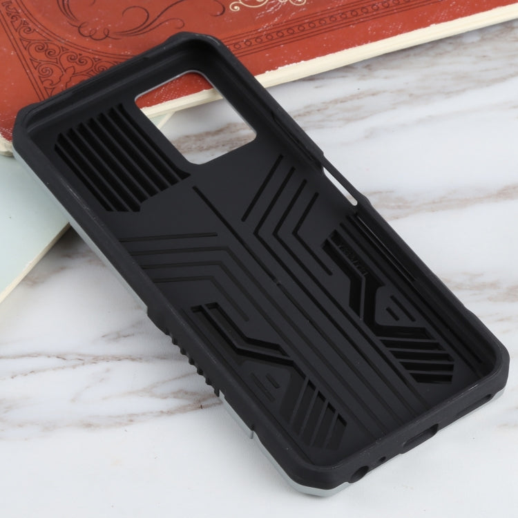 For vivo Y21s / Y33s / Y21 Vanguard Warrior All Inclusive Double-color Shockproof TPU + PC Protective Case with Holder