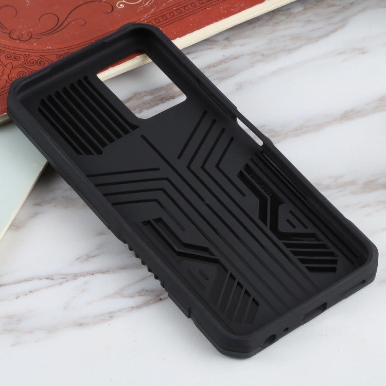 For vivo Y21s / Y33s / Y21 Vanguard Warrior All Inclusive Double-color Shockproof TPU + PC Protective Case with Holder