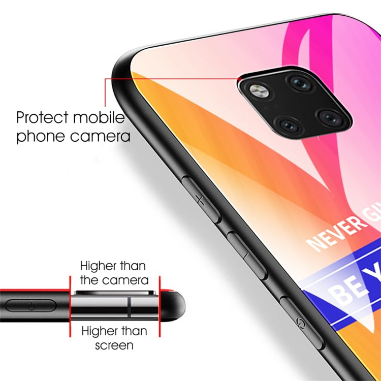 For Huawei Mate 20 Pro Shockproof PC + TPU + Glass Protective Case