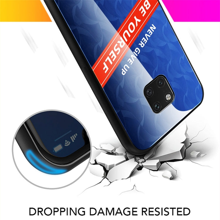 For Huawei Mate 20 Pro Shockproof PC + TPU + Glass Protective Case